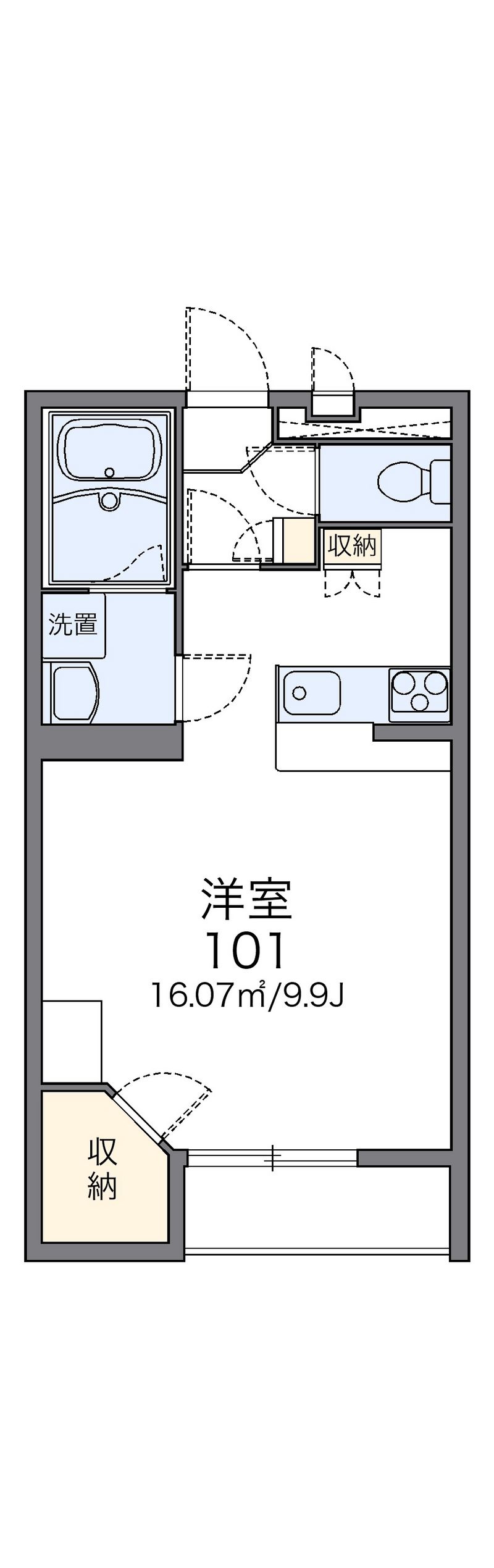 レオパレスＨＡＰＰＹ平和Ⅱ 間取図