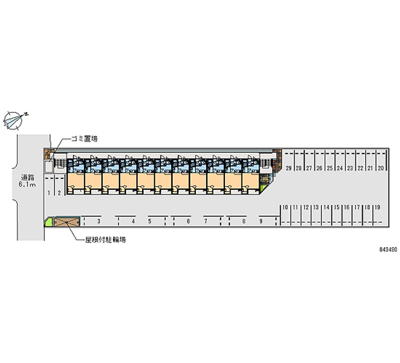 43480 bãi đậu xe hàng tháng