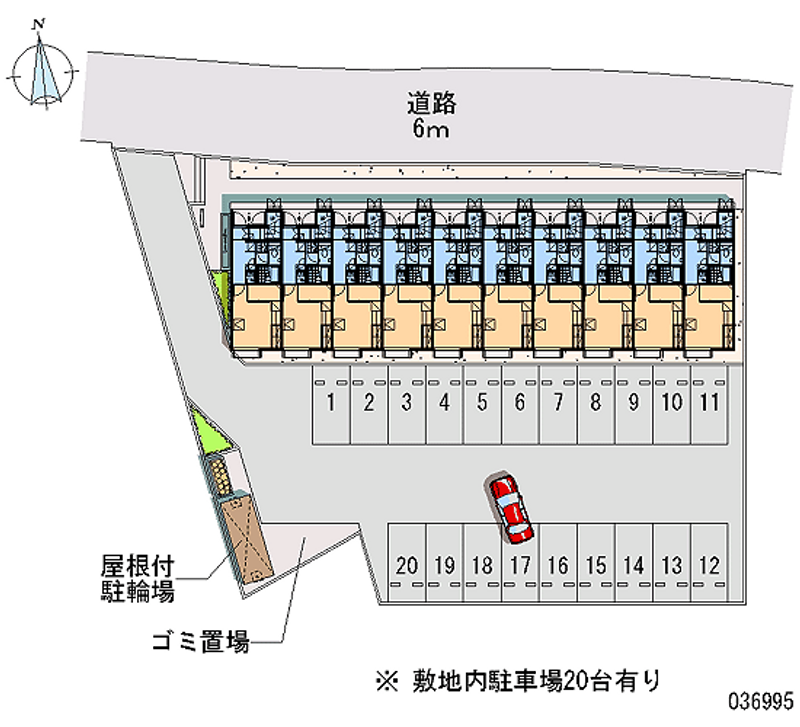 レオパレス萩 月極駐車場