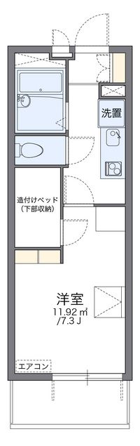 レオパレステルセイラ 間取り図