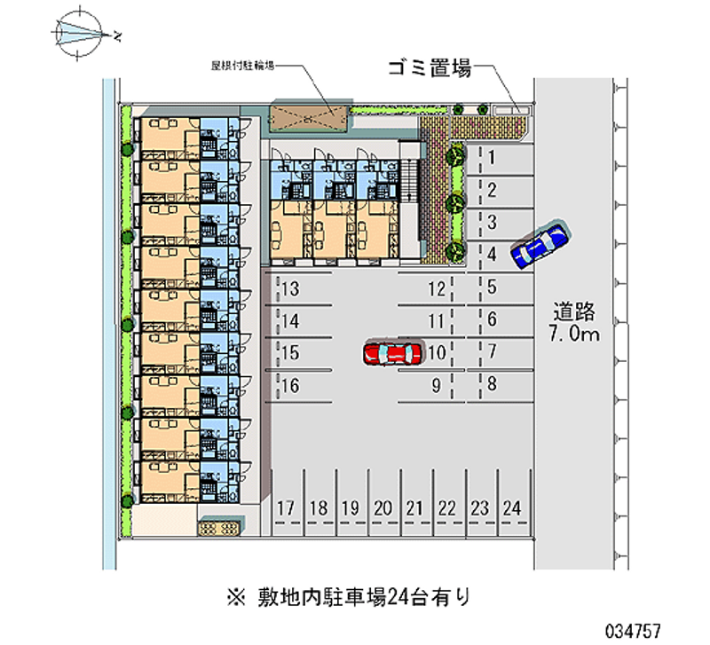 レオパレスベッラ大垣 月極駐車場