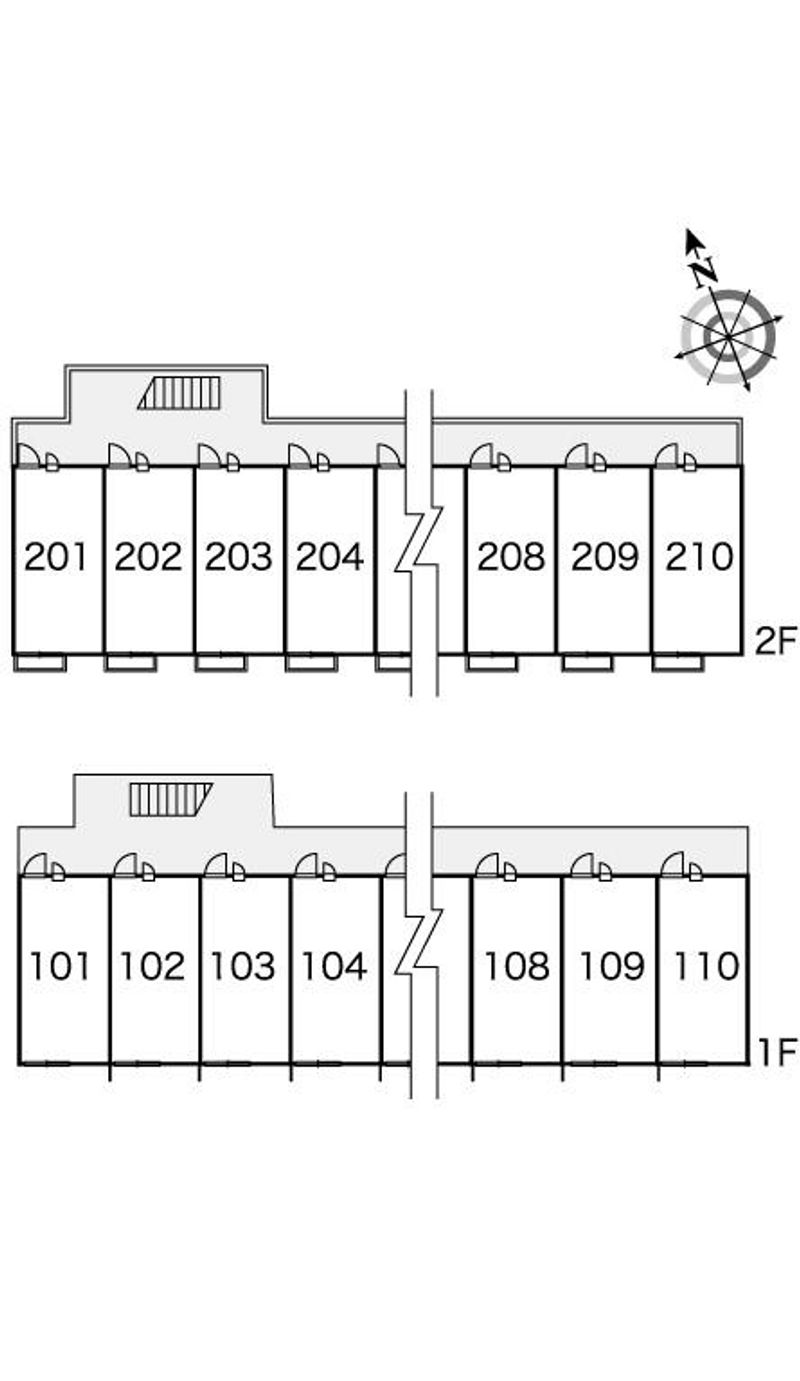 レオパレスラ　メール 間取配置図