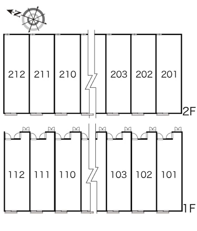 レオパレスサウス　ウインドⅡ 間取配置図