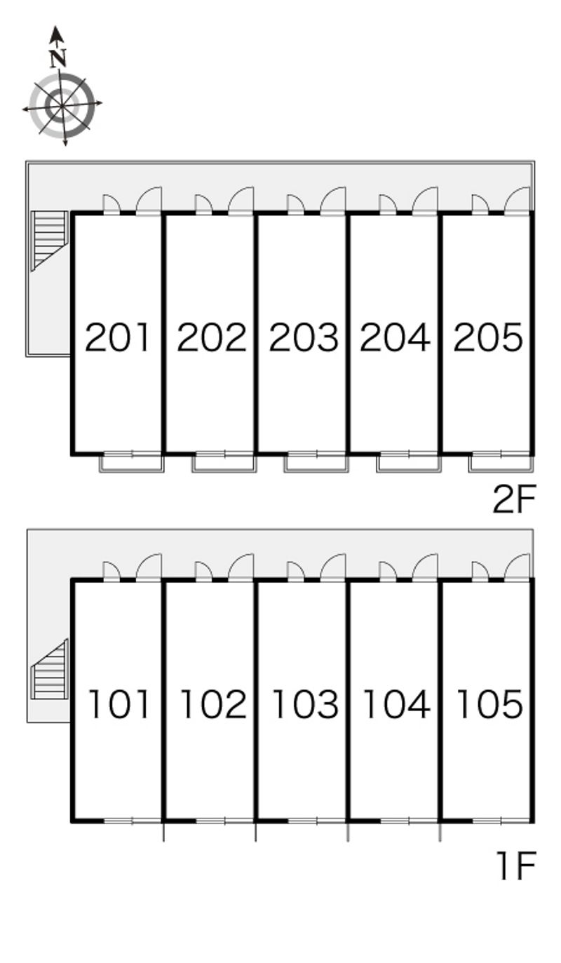 レオパレスグランデⅥ 間取配置図