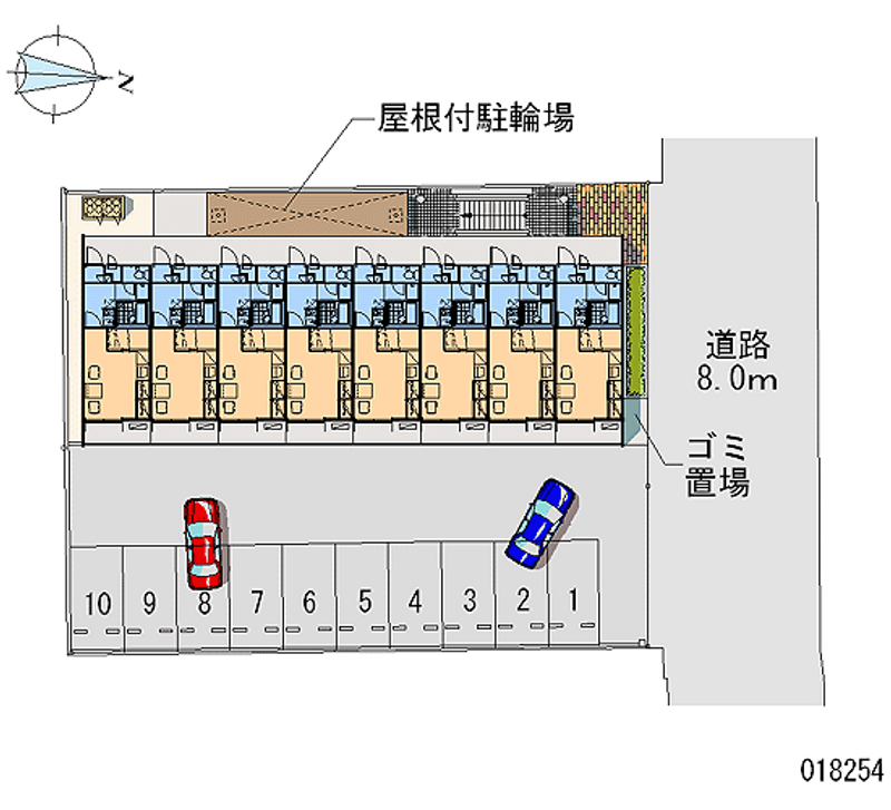 レオパレス島上 区画図