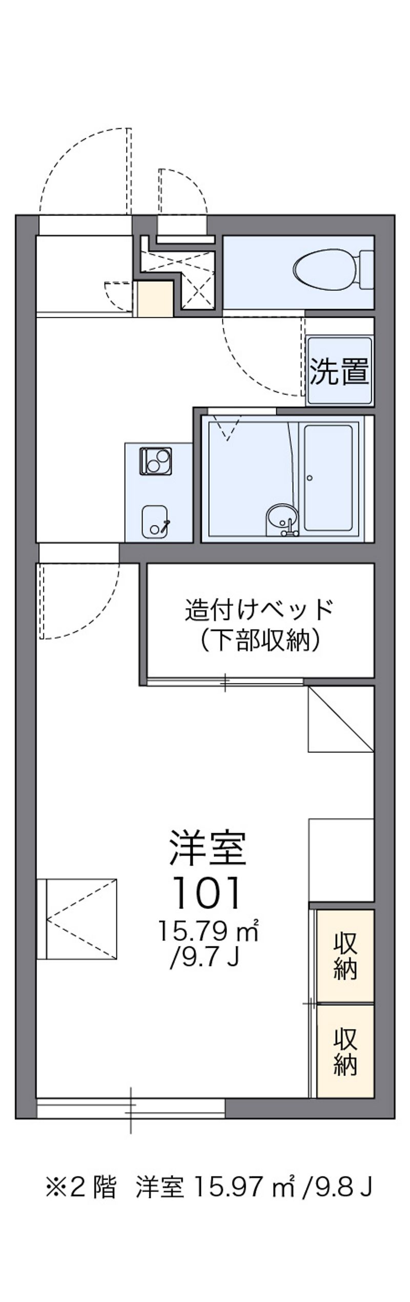 レオパレス銀河荘 間取図