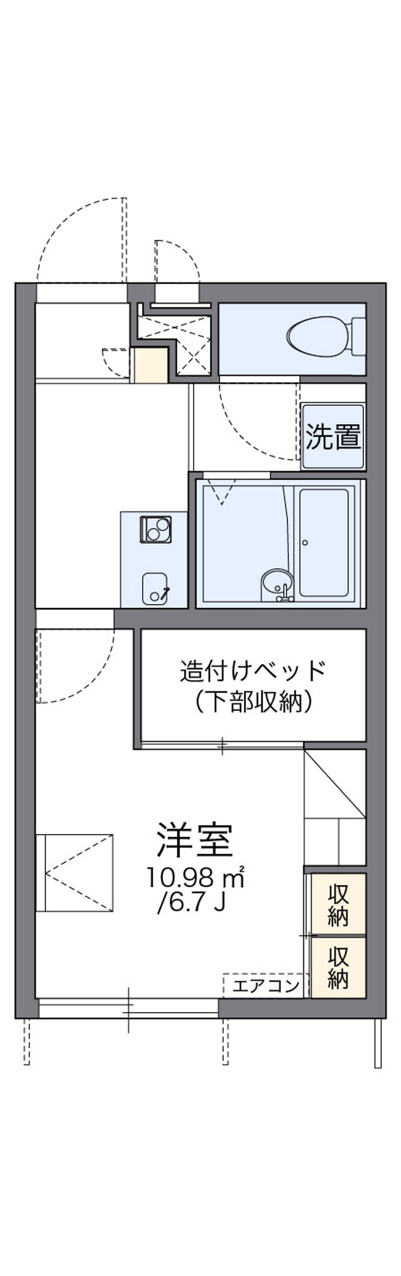 レオパレスアバンギャルド佐世保 間取り