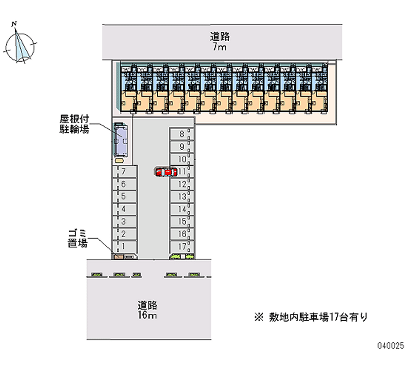 40025 Monthly parking lot