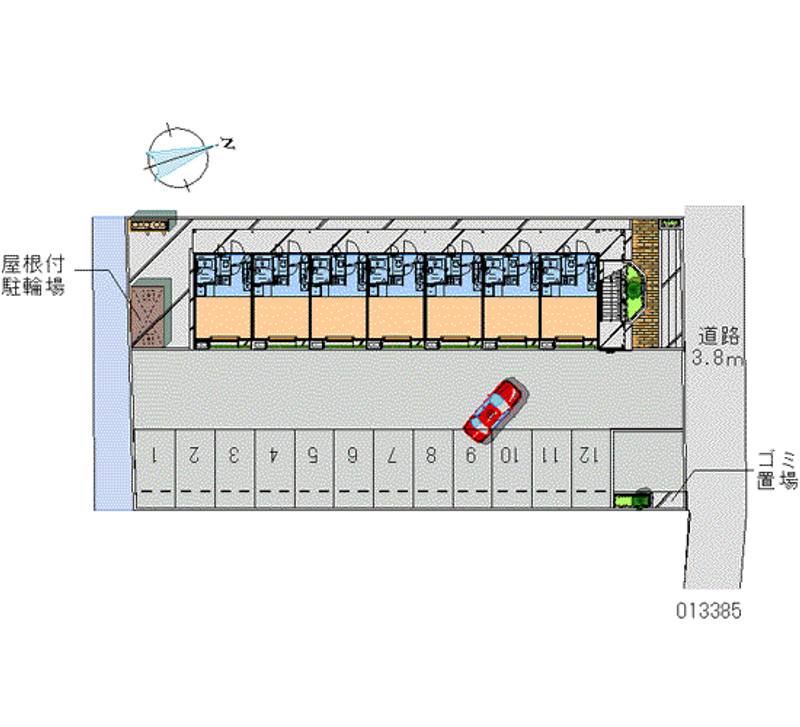 13385 Monthly parking lot