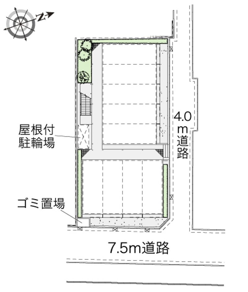 レオパレスコーポ柴又 配置図