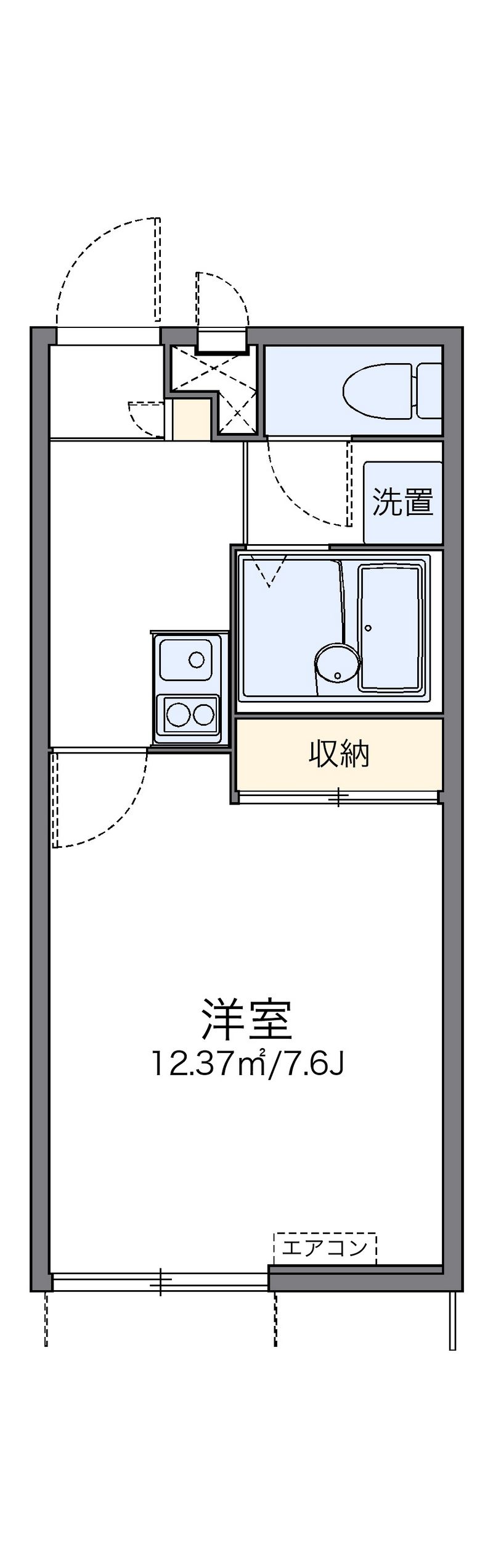 レオパレスピュアⅢ 間取図