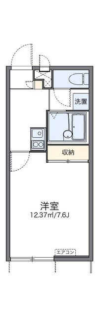 レオパレスピュアⅢ 間取り図