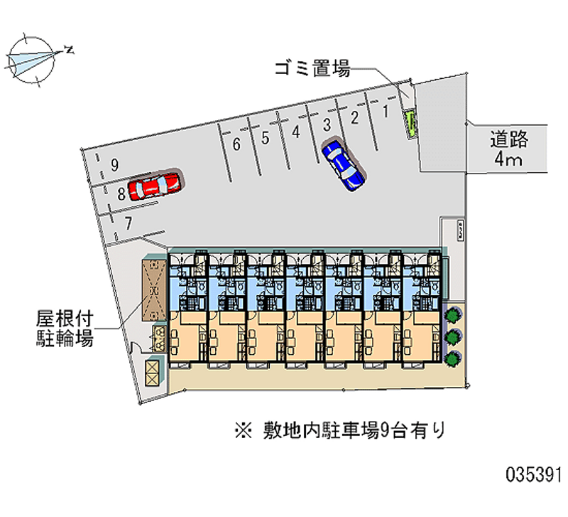 レオパレスガルボ 区画図