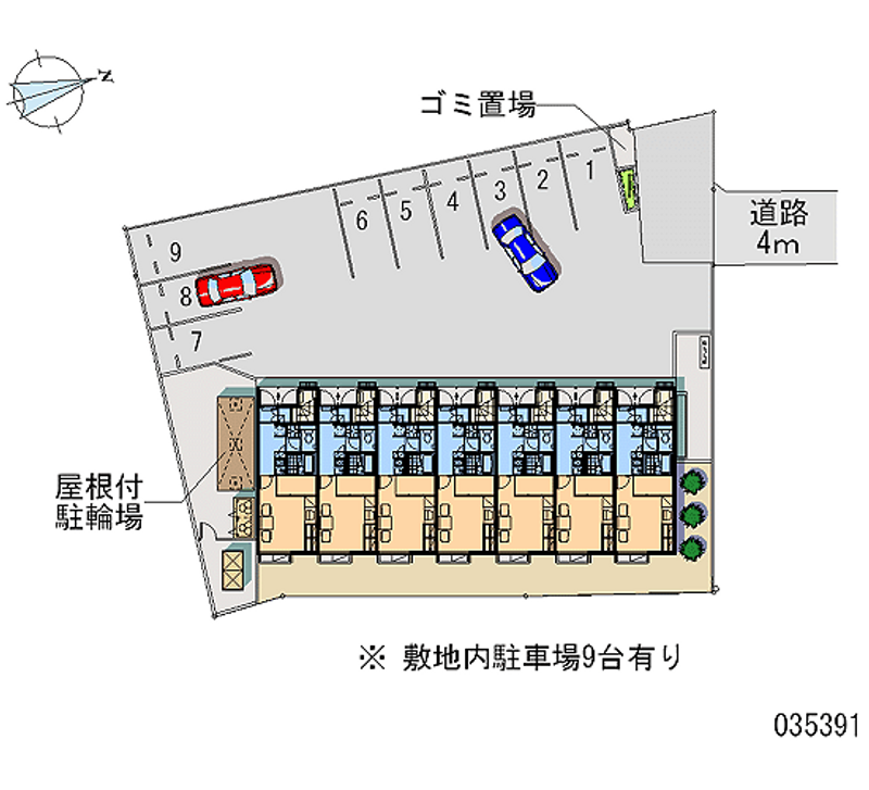 レオパレスガルボ 月極駐車場