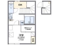 レオパレス富の中 間取り図