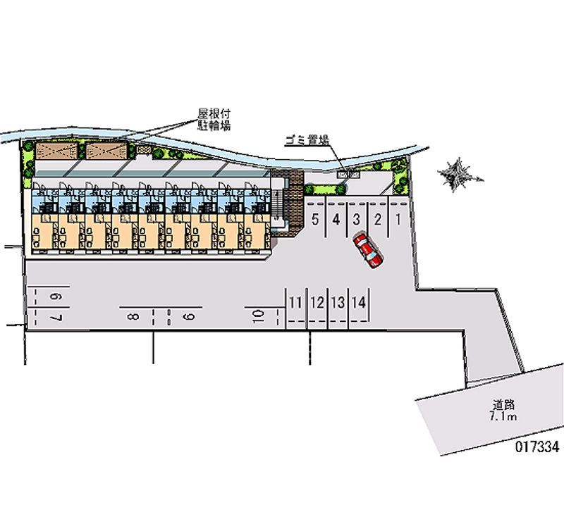 17334月租停車場