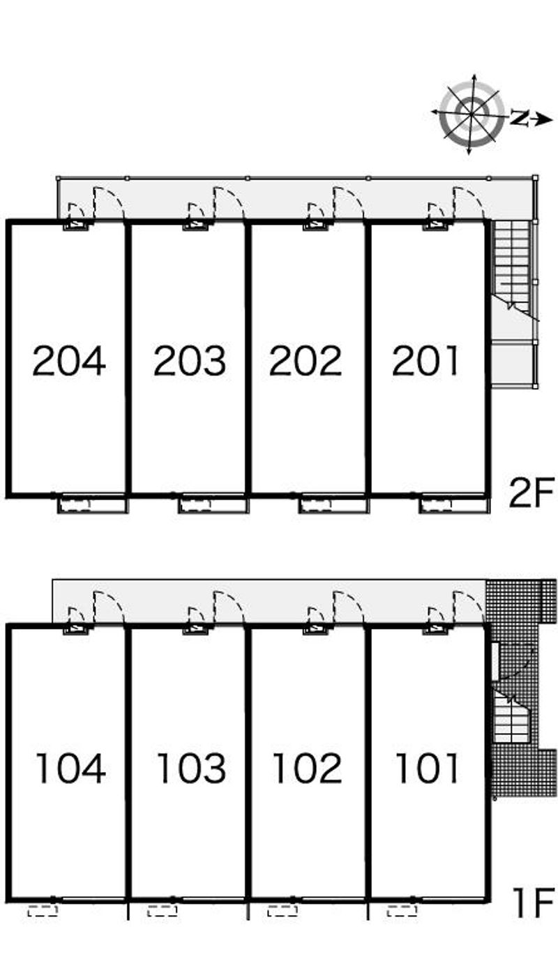 レオパレス黒坂 間取り配置図