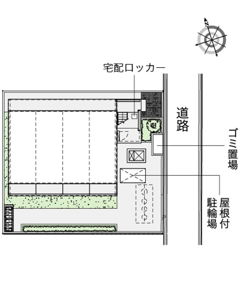 レオパレスエクスプレッシブ 配置図