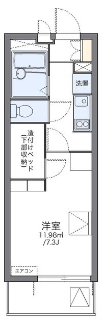 レオパレスパサート 間取り図