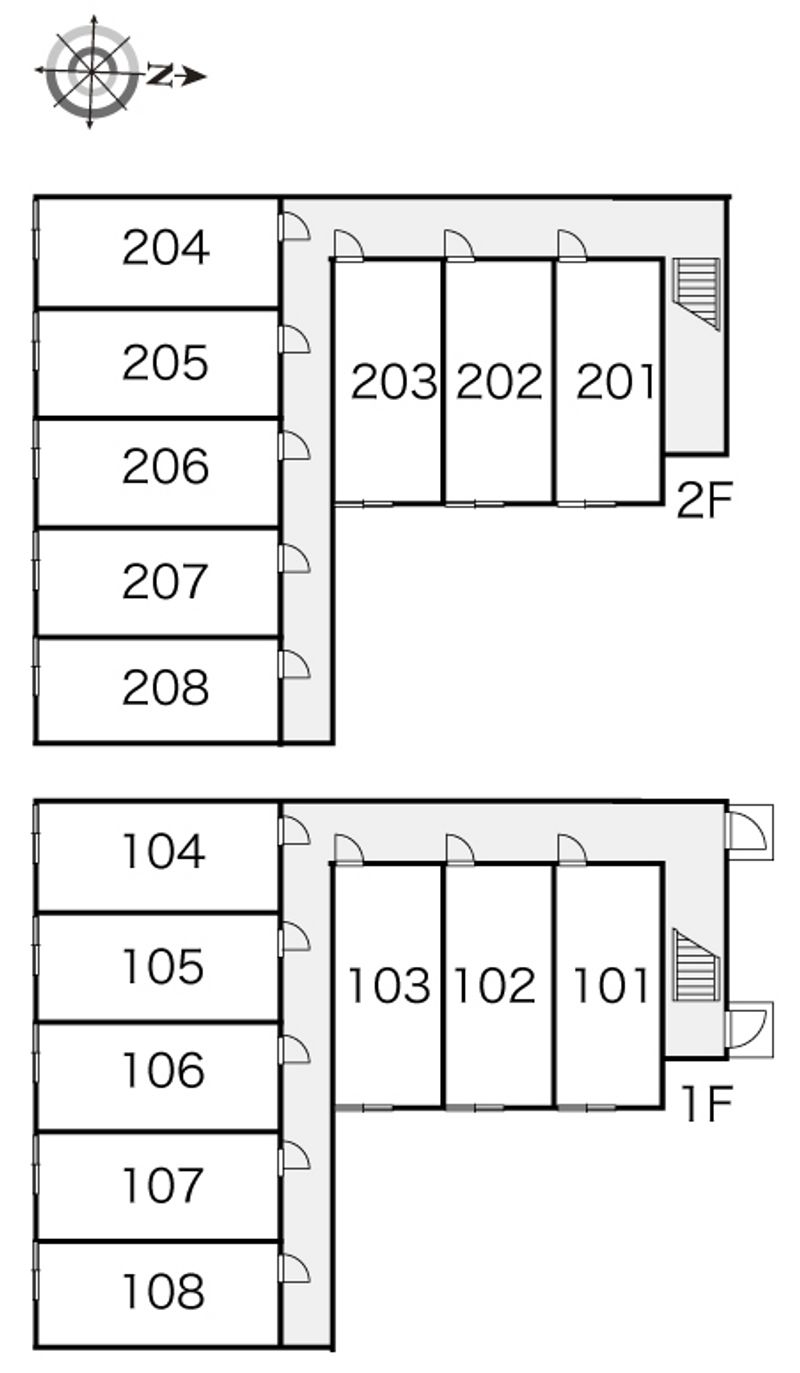 レオパレスダイヤハウスⅡ 間取配置図