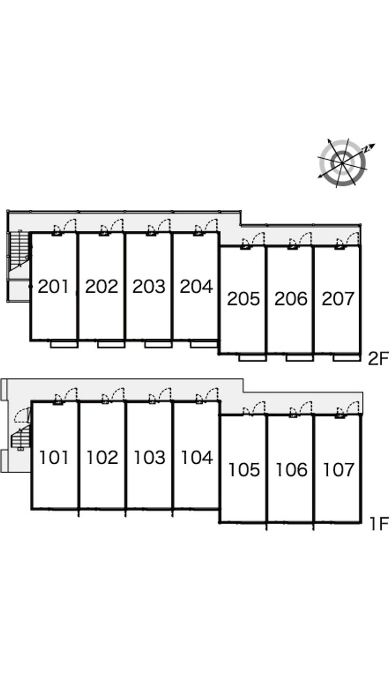 レオパレスプレステージＯＮＥ 間取配置図