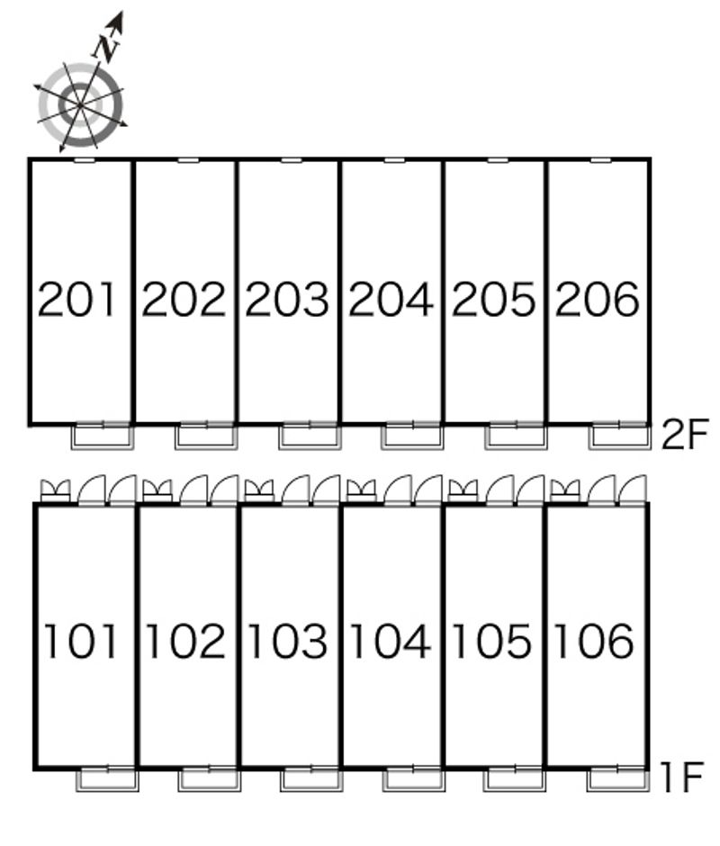 レオパレス門池Ⅲ 間取配置図