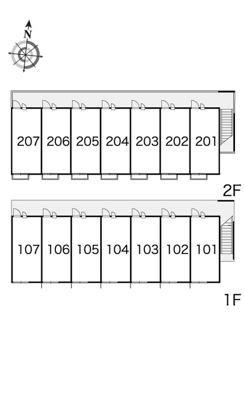 レオパレスエバーグリーン耳成 間取り配置図