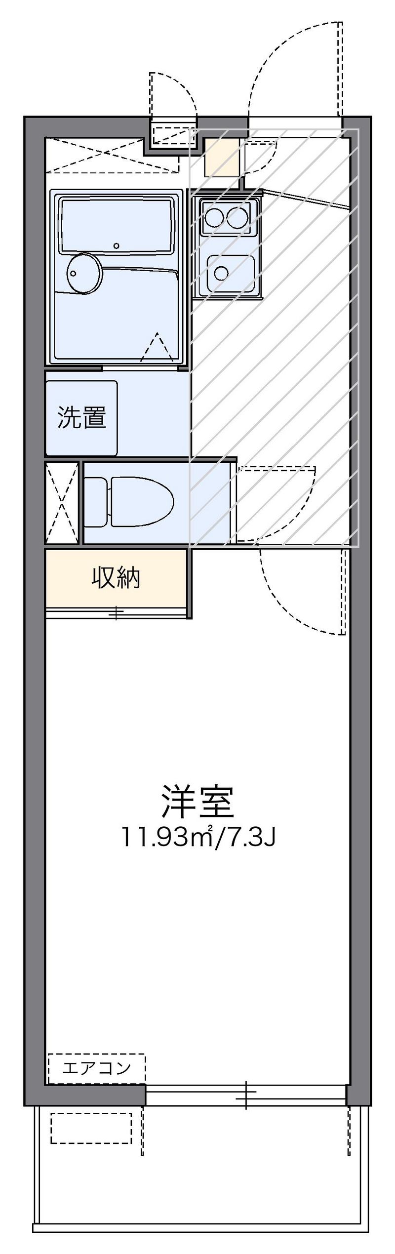 レオパレススマイル湘南台 間取り