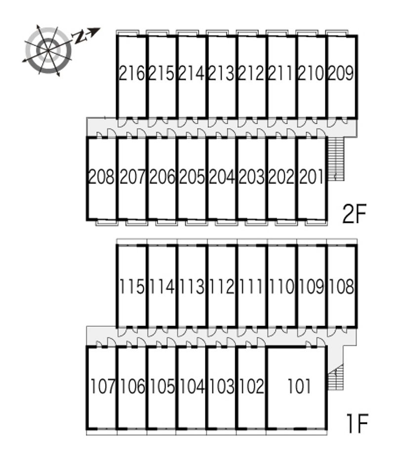 レオパレスＺＩＯＵＮ　ＴＲＥＳ 間取配置図