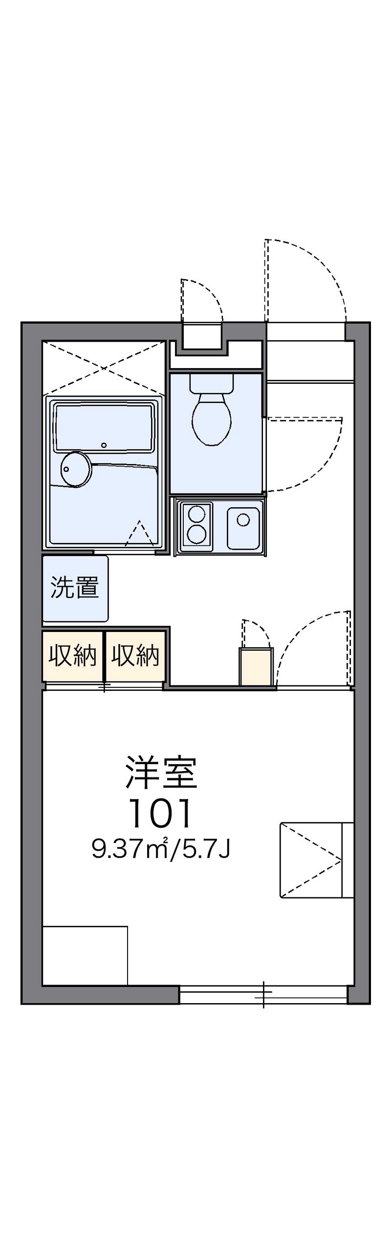 レオパレスアミティエ 間取図