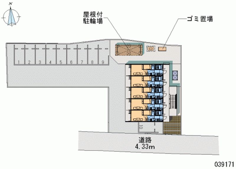 レオパレスアップル 月極駐車場