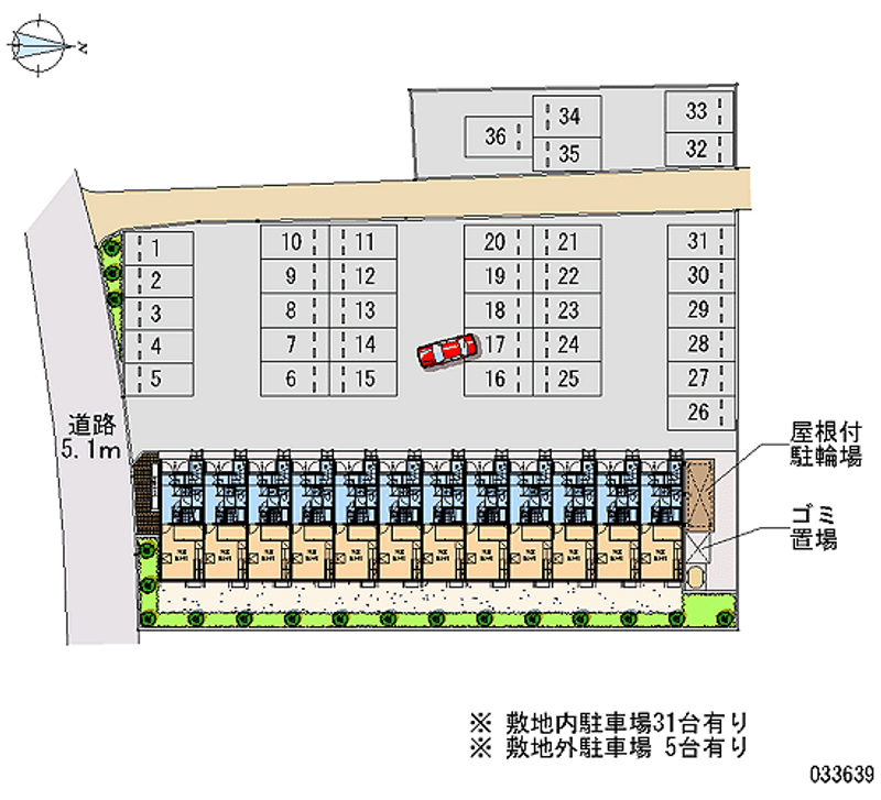 レオパレス穂高 月極駐車場