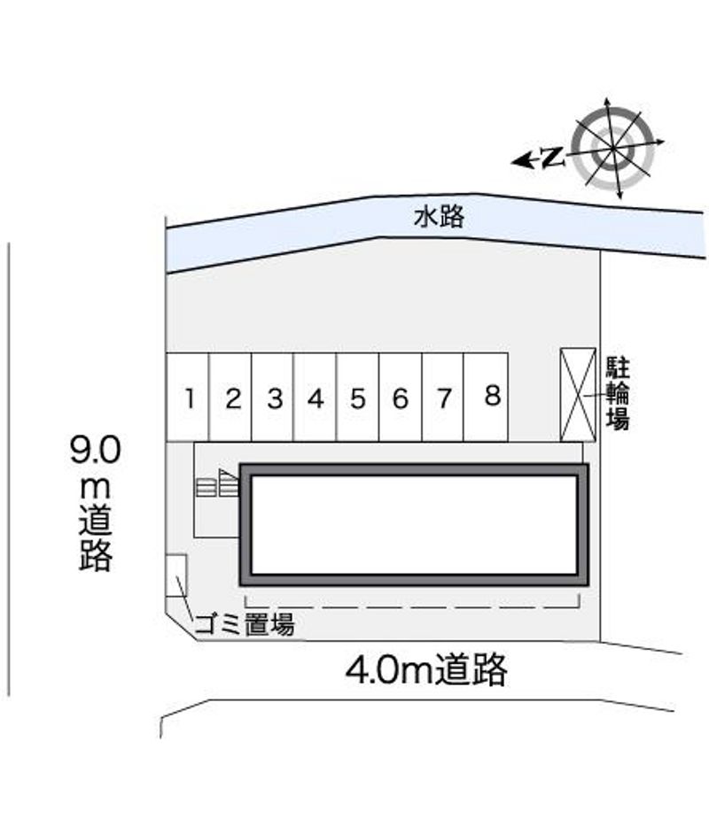 レオパレス竹原 配置図