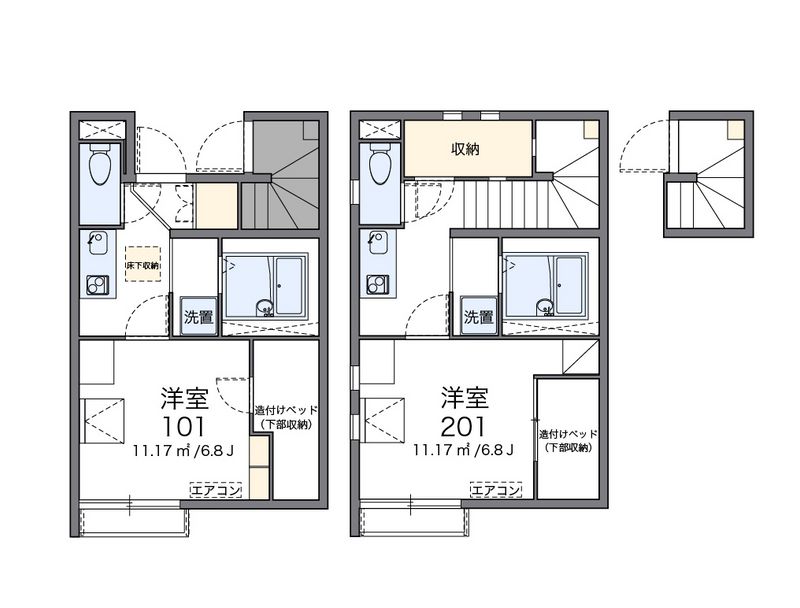 レオネクストエスペランサ八幡 間取図