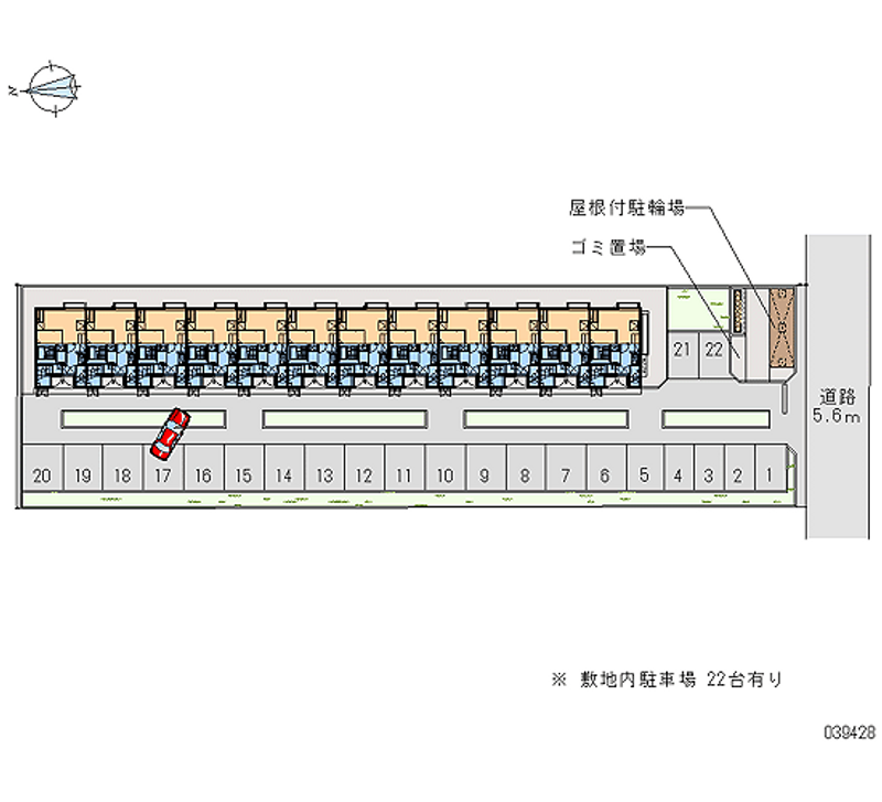 レオパレスフロックス西脇 月極駐車場