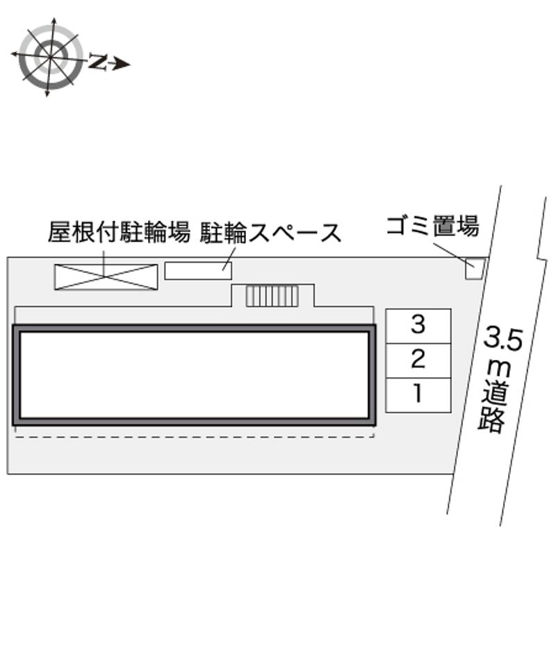 レオパレス南加賀屋 配置図