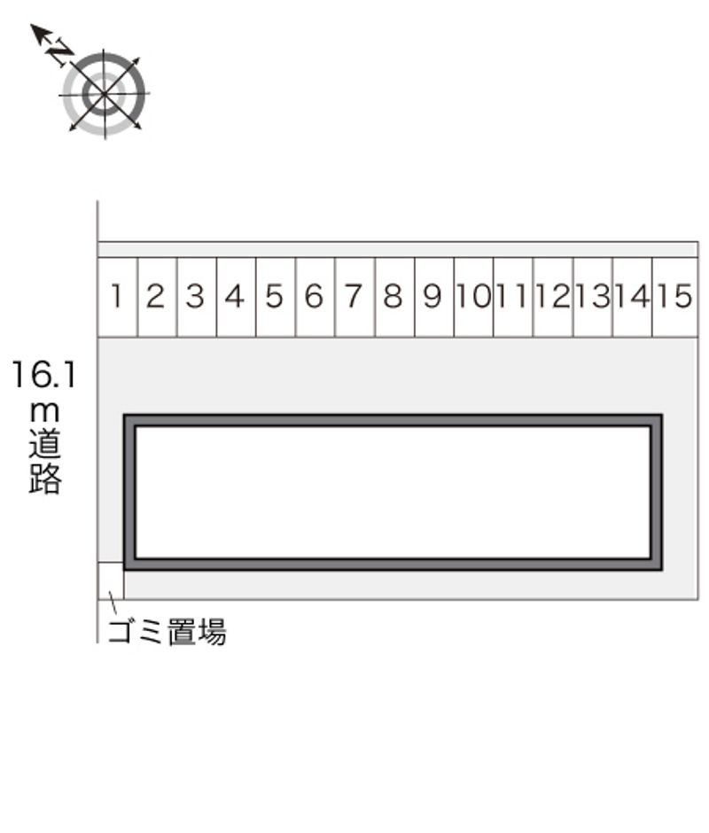 レオパレスＦｏｒｅｓｔ石川中央 配置図