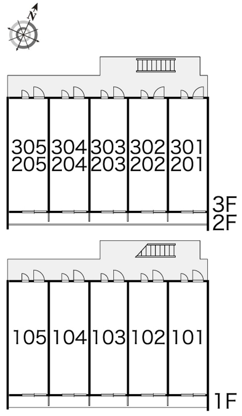 レオパレスマハロ 間取配置図