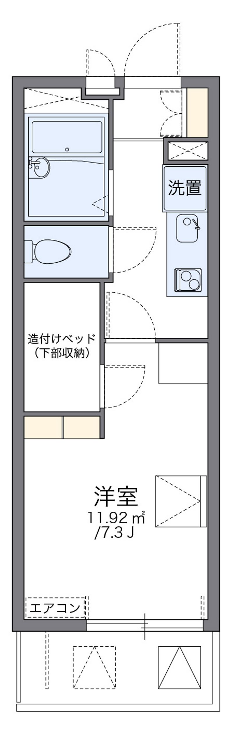 レオパレス山王 間取図