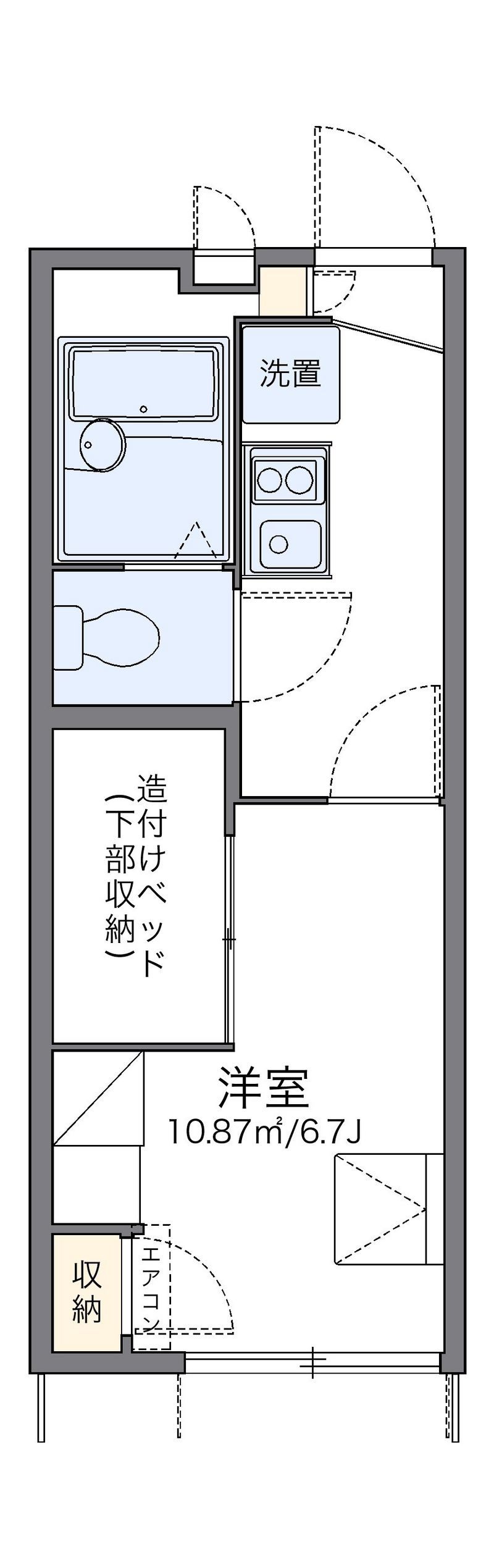 レオパレスコーポ柴又 間取図