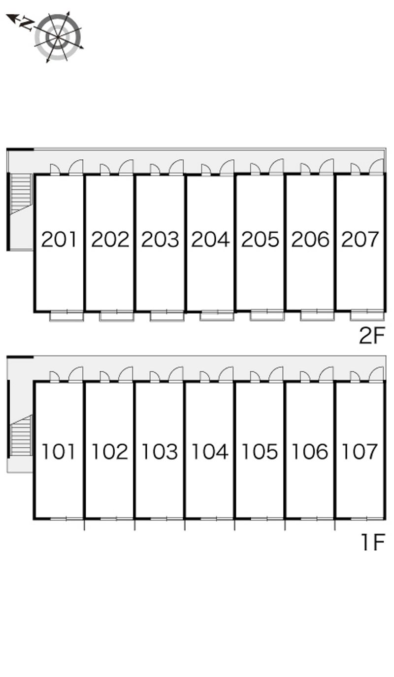 レオパレスカシェート 間取り配置図