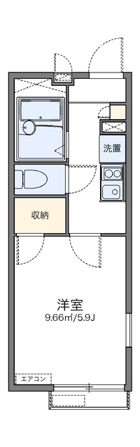 レオパレスマリンドゥシャンス 間取り図