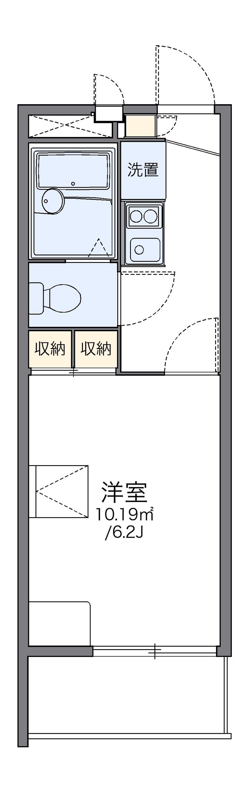 レオパレスラコルト 間取図