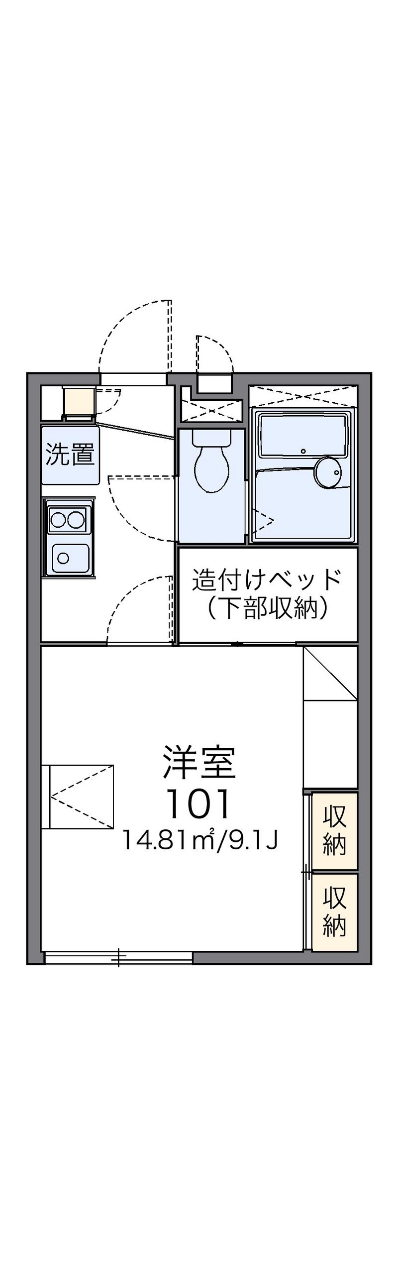レオパレス寺東第１ 間取図