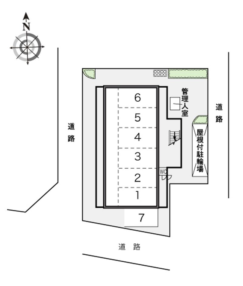 レオパレスル・コントワールⅡ 配置図