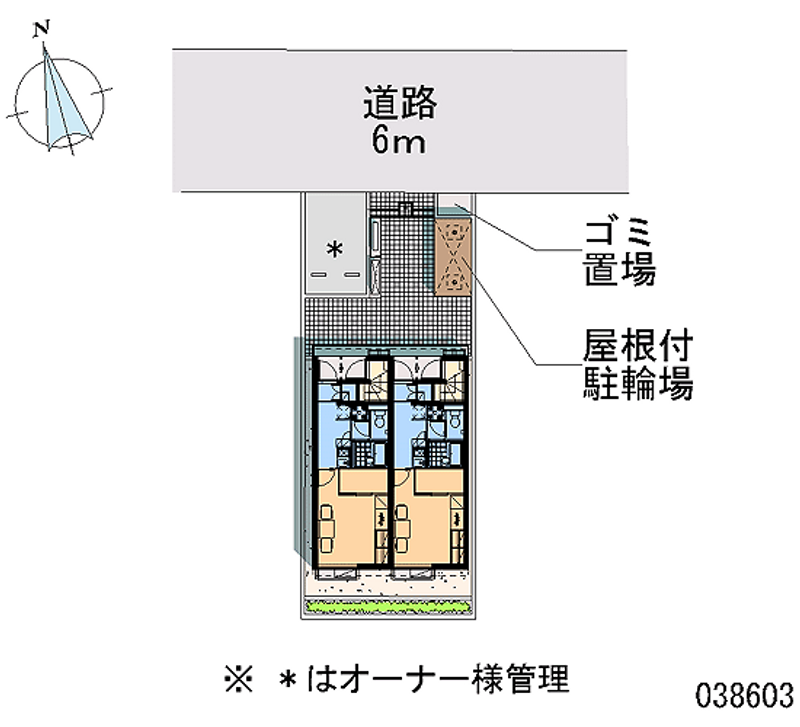 レオパレスメルベーユ 区画図