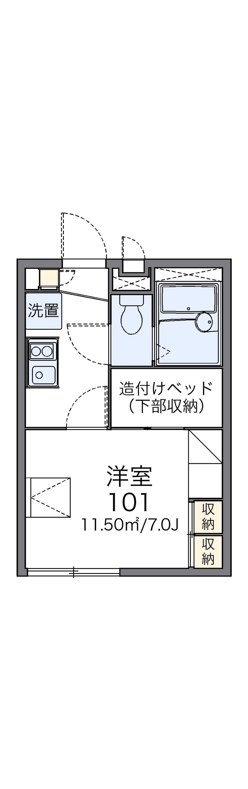 レオパレスＭ＆Ｍ 間取図