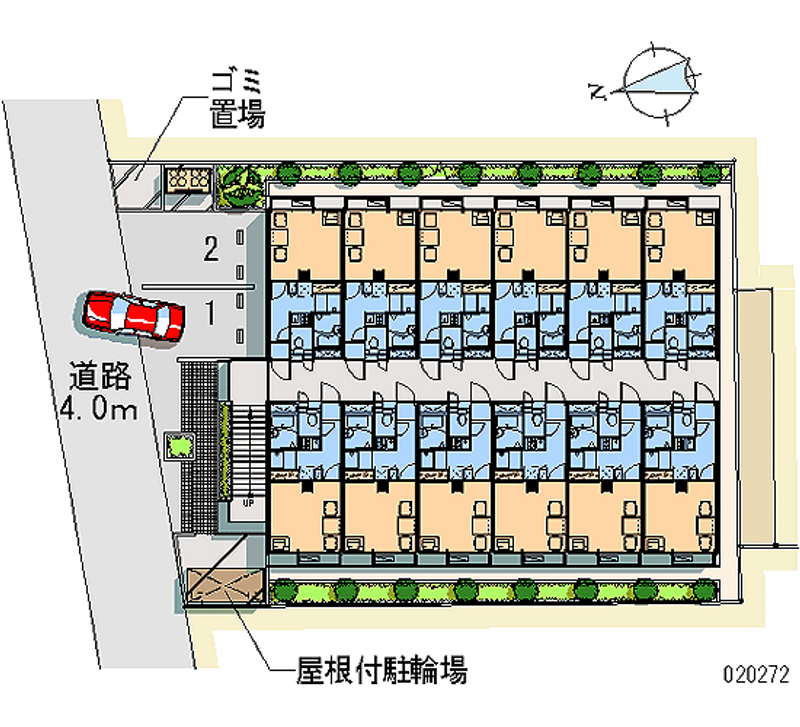 レオパレスインテル 月極駐車場