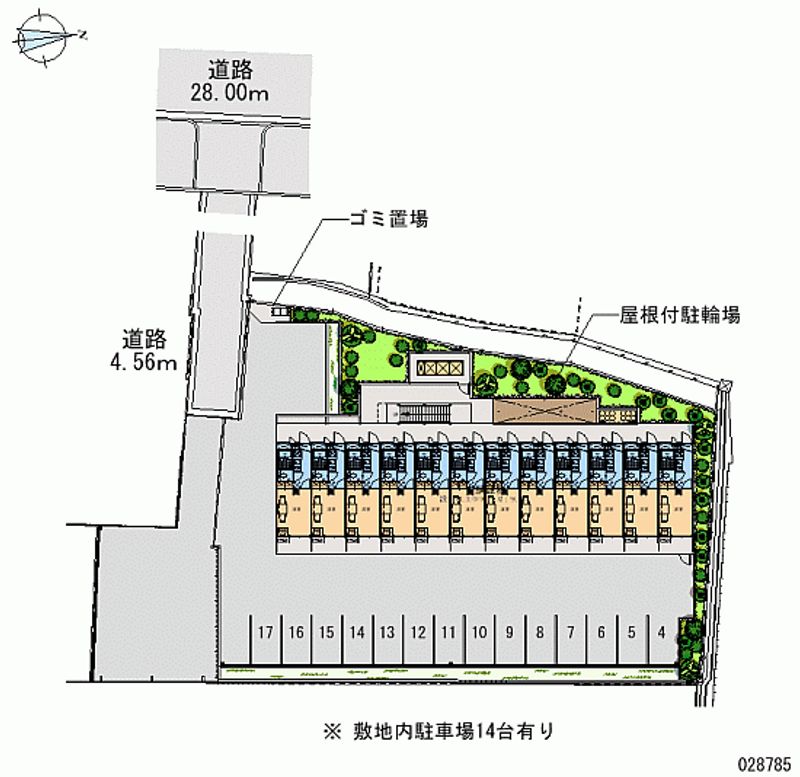 28785月租停車場