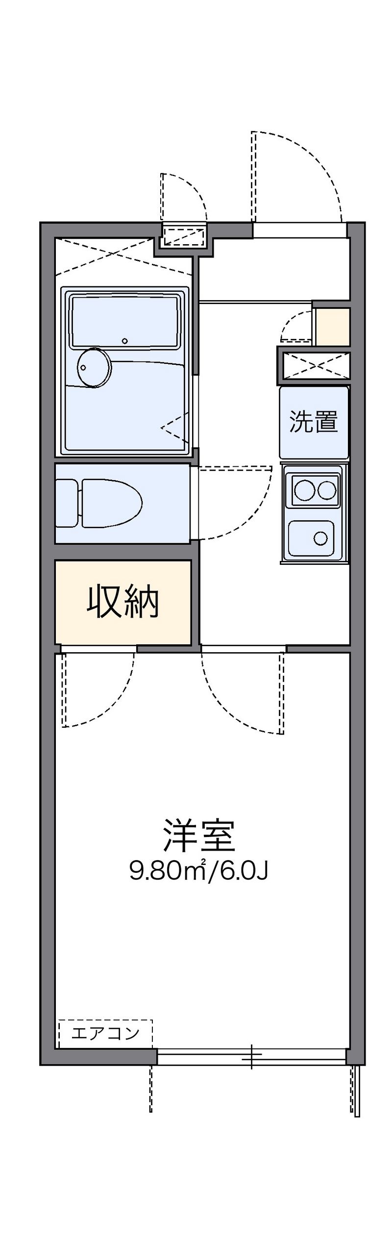 レオパレス東寺 間取り